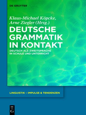 cover image of Deutsche Grammatik in Kontakt